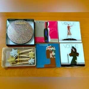 Vogue & Baublebar Coasters Plus Star Party Picks